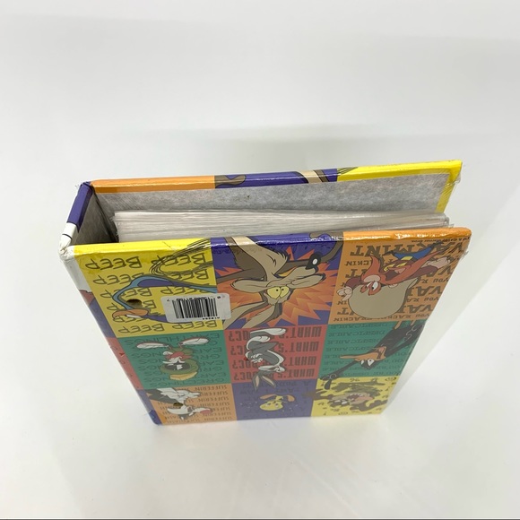 Vintage Looney Tunes Gang 1997 Taz Bugs Bunny 4x6 Pocket Memo Binder Photo Album - Picture 6 of 12